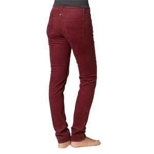 Prana burgundy corduroy pants size 6.